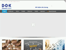Tablet Screenshot of dok-chemie.de